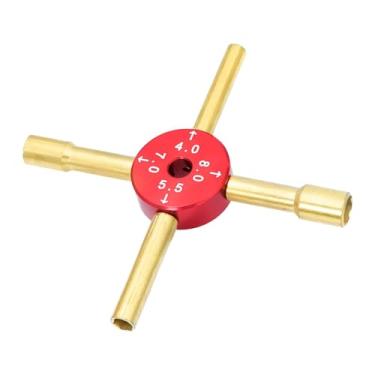 Imagem de oshhni Chave Allen de ombro para carro RC, ferramenta de reparo de rodas, chave hexagonal compacta, leve e para remoção de porcas, compatível com