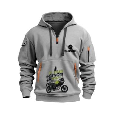 Imagem de Moletom Masculino Estiloso E Respirável Para Motociclismo, Conjunto De