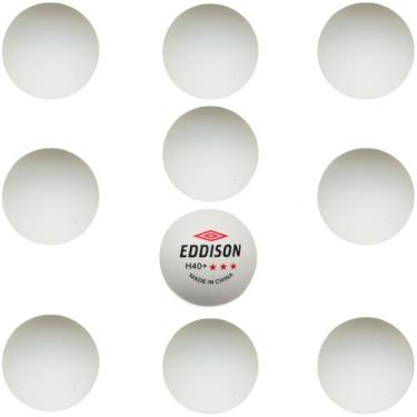 Imagem de Kit 10 Bolinhas de Tênis de Mesa Ping Pong ABS ME-E001 Uso Profissiona