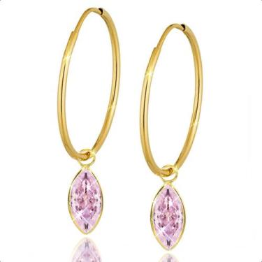 Imagem de Pingentes para Brincos em Ouro 18k - Paulistana Joias, Rosa