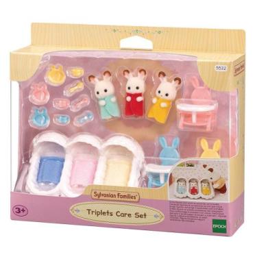 Imagem de Sylvanian Families Conjunto Cuidando de Trigêmeos 5532