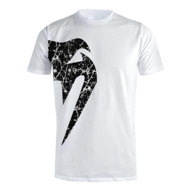 Imagem de Camisa Masculina Venum Giant Classic Branco e Preto Original Academia MMA-Unissex