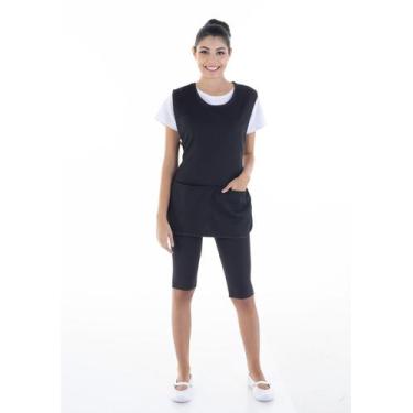 Imagem de Conjunto de Bermuda Legging Camiseta MC e Bata, Faxineira, Baba, Arrum