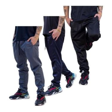 Imagem de Kit 3 Calças Homem Estiloso Esportiva Flanelada Inverno 075 - J94 Conf