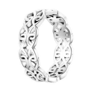 Imagem de Anel Geométrico De Estrela Em Prata 925 Com Zircônia Para Mulheres, Pr