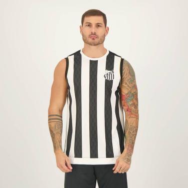 Imagem de Regata Santos Division Preta e Branca-Masculino