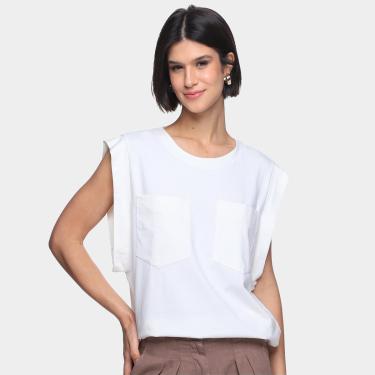 Imagem de Blusa Colcci Lisa C/ Bolso Feminina-Feminino