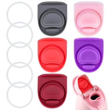 Imagem de ZUGHXMS Rolha de substituição e anel de vedação O compatível com Owala FreeSip 680 g, tampa de anéis de vedação superior de garrafa para Owala 16/19/24/32/1,134 g tampa de boca acessórios de peças de