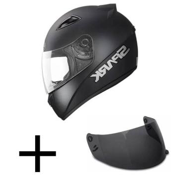 Imagem de Capacete Ebf New Spark Solid Fosco Mais Viseira Fumê-Masculino