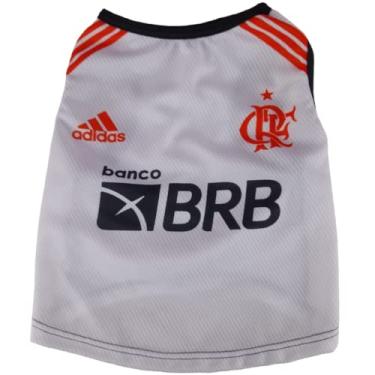 Imagem de Roupa Pet Cachorro Gato Time de Futebol Estampa FLA005 (PP, Personalizada)