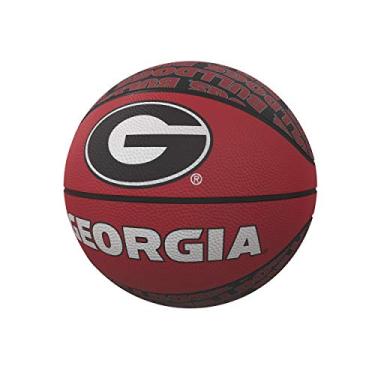 Imagem de Logotipo Brands NCAA Georgia Bulldogs unissex repetitivo mini bola de basquete de borracha, miniatura, cor da equipe