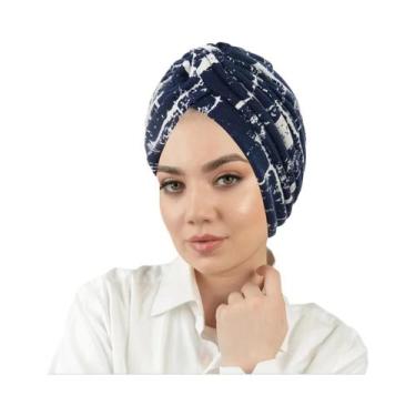 Imagem de Turbante Hijab Com Estampa Floral, Boné Elástico Para Quimioterapia, L