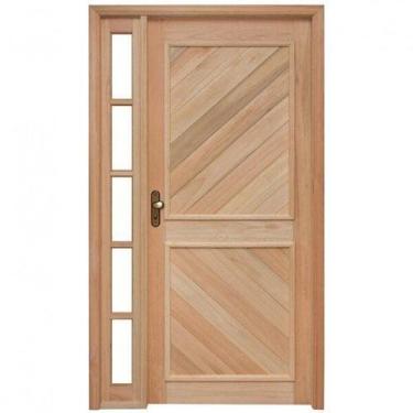 Imagem de Porta de Madeira Lambril 213x109cm com Batente 9,4cm Ewk P12 M30 Rondo