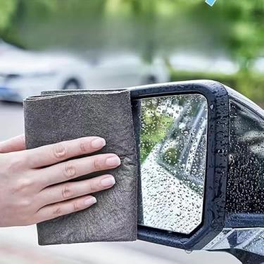 Imagem de 5 peças de pano de limpeza mágico para limpar o vidro sem deixar marcas, sem marca d'água no artefato do espelho