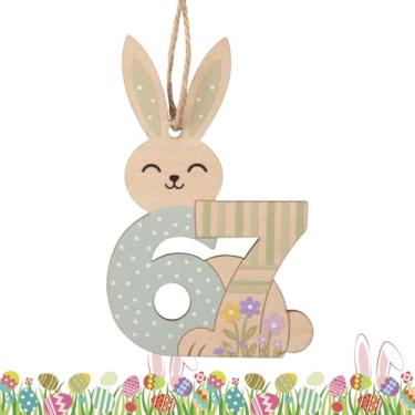 Imagem de Enfeites da Páscoa,Decoração De Número 67 | Enfeites De Árvore Do Coelho Da Páscoa,Para Casa Festa De Feriado Parede Cozinha Jardim Pátio Exterior