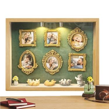 Imagem de Mini Porta-retratos, Álbum de Fotografias para Exibição de Miniaturas de Figuras, Caixa de Sombras de Viagem, Para Família Amigos Adultos Mulheres Casa Interior Escritório Estudo Atividades