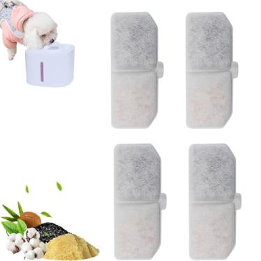 Imagem de Kit 4 Refil Filtro para Bebedouro Fonte de Água para Cães e Gatos