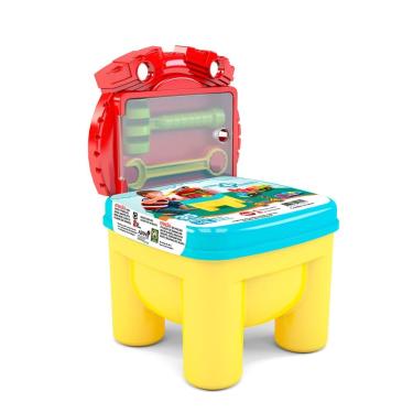 Imagem de Cadeirinha Bloco de Montar - Brinkadeira Mecânico 35 Peças - Blocolândia - Dismat