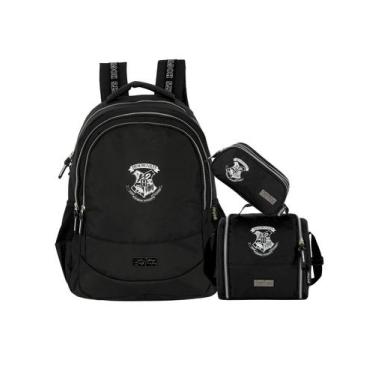 Imagem de Kit Harry Potter Mochila Costas + Lancheira + Estojo Oficial - Luxcel,