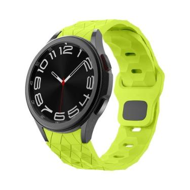 Imagem de Pulseira De Silicone Macia Com Padrão De Futebol Para Samsung Galaxy W