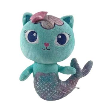 Imagem de Mochila De Pelúcia Infantil 20-30cm Gabby's Dollhouse Gato Bolo Sereia