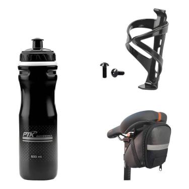 Imagem de Garrafinha De Agua Térmica Para Bike+Suporte +Bolsa De S Pre
