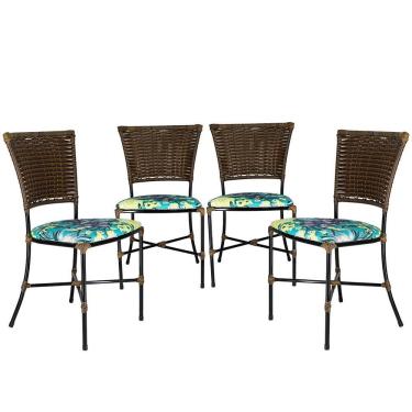 Imagem de Jogo Cozinha Cadeiras Gramado Argila De Jantar