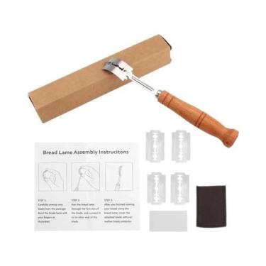 Imagem de Cortador De Massa Para Pão E Pastéis Com 5 Lâminas E Cabo De Madeira P