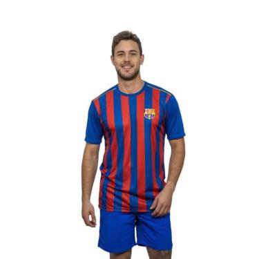 Imagem de Camiseta Balboa Barcelona Dry Fit Masculino - Azulverm