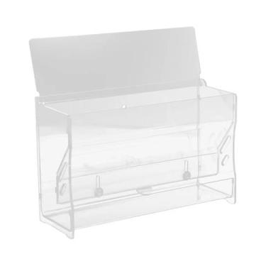 Imagem de Comedouro Automático De Acrílico Transparente Para Galinhas E Pássaros