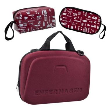 Imagem de Kit Maleta Bolsa Estagio Saude Case Esteto Aparelho - Love Saude, VINH