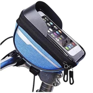 Imagem de Bolsa Guidão Celular Bike Porta Objetos Câmera Ferramenta Chaves - Sto