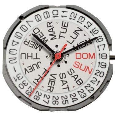 Imagem de Máquina para Relógio de Pulso Gm02 com Calendário Duplo - Rei Dos Esto