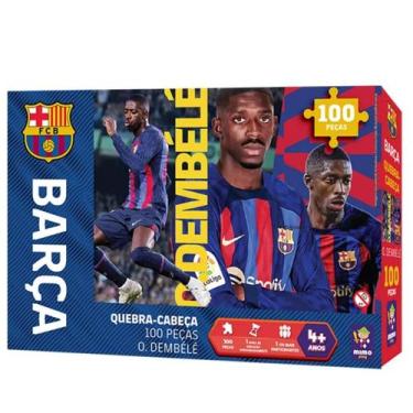 Imagem de Quebra Cabeça Ousmane Dembele Barcelona Futebol 100 Peças - Mimo