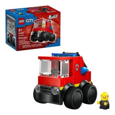 Imagem de Lego City Veiculos Caminhão Dos Bombeiros 67 Peças - 60482