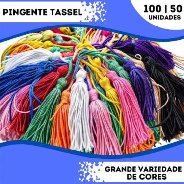Imagem de Pingente De Seda Tassel - 7.0 cm - 10/50/100 unidades - Enfeite Decora