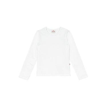 Imagem de Camiseta infantil unissex térmica pesado Brandili Branco-Unissex