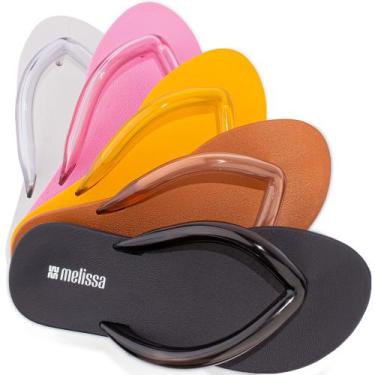 Imagem de Chinelo Melissa Flip Flop Airflow Sandália Original 37942, Preto, 35