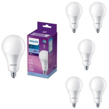 Imagem de 6 Lâmpada Led Bulbo 22w Bivolt A97 E27 6500k Philips 2300lm