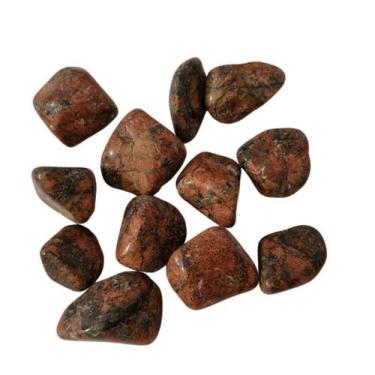 Imagem de Pedra Calcita Laranja Rolada 250G Natural - Meta Atacado