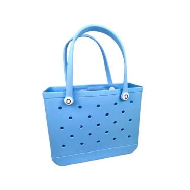 Imagem de Bolsa Eva Premium Luxo Praia Piscina Impermeável - - Domum, Azul bebê,