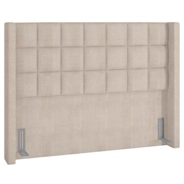 Imagem de Cabeceira Cama Box Casal 140cm Pisa P02 Linho Bege Cru - Mpozenato