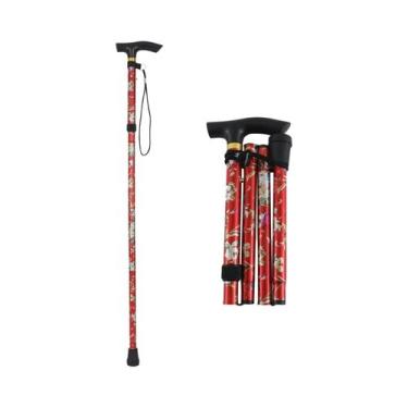 Imagem de Bastão De Caminhada Ajustável E Dobrável Em Liga De Alumínio Em Forma 