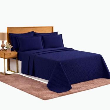 Imagem de Colcha Cocha Cobre Leito Jogo Roupa Cama Casal Padrao 3 Pçs Matelado B