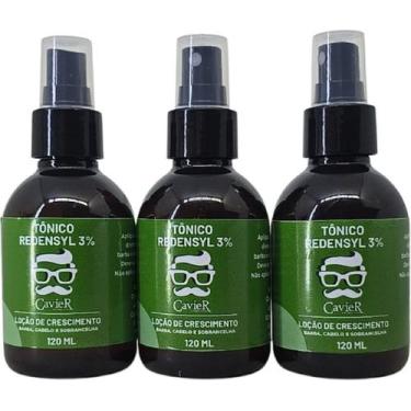 Imagem de Kit Cavier 3 Tonico Redensyl 120ml - Cavier Cosmeticos