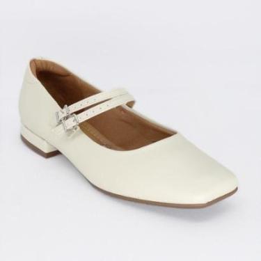 Imagem de Sapatilha Vizzano Bico Fino Casual Feminina Tiras Macia-Feminino