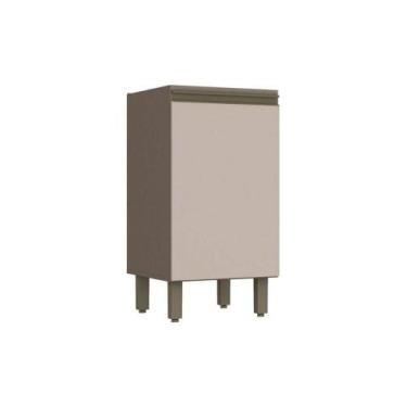 Imagem de Módulo Cozinha Henn Connect Balcão c/ 1 Porta s/ Tampo Duna/Cristal