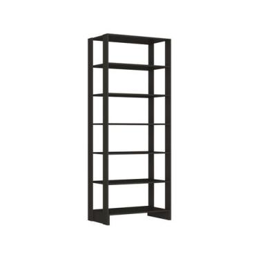 Imagem de Estante Closet 80cm com 6 Prateleiras - Grafite - Emovell, Grafite