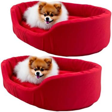 Imagem de 2x Cama Europa Pet Pequeno para Cachorros Gatos com Almofada - Supri P