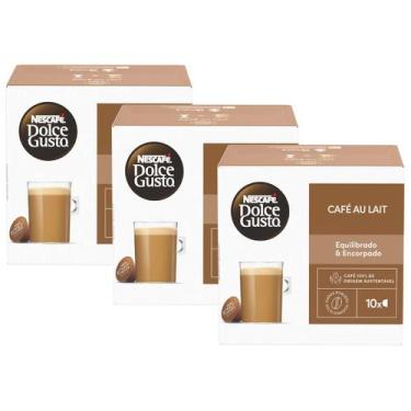 Imagem de 3x Capsula de Café Au Lait Dolce Gusto 10 unidades - - Nescafé Dolce G